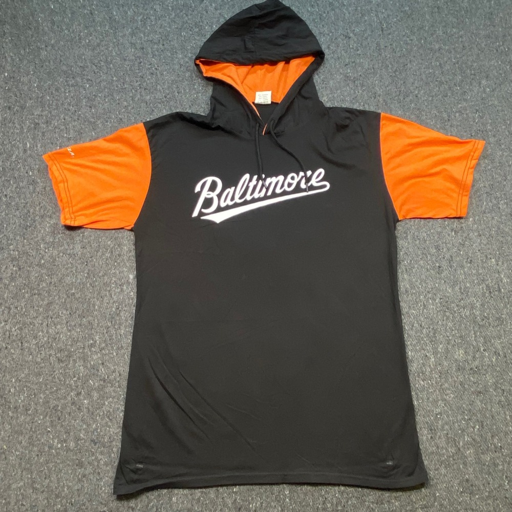 BDA Sports Baltimore Rutschman 35 Sz XL Mens Black Orange Hoodie TShirt MLB Gear